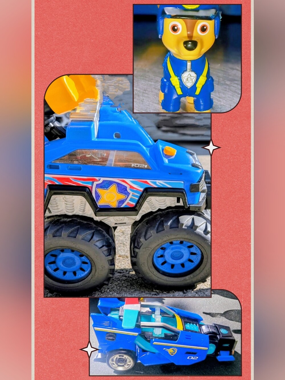 PAW Patrol Chase Toy Bundle - 2 Vehicles & 1 Figure
